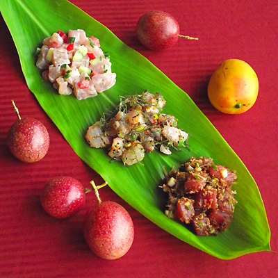 Trio of Hawaiian Style Poke