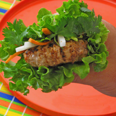 Lettuce Wrapped Vietnamese Pork Burger