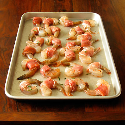 prosciutto wrapped shrimp