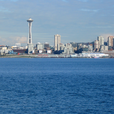 Seattle Space Needle from Alki Beach