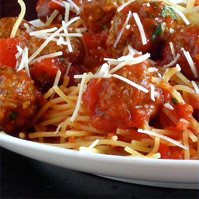 spaghetti and meatballs