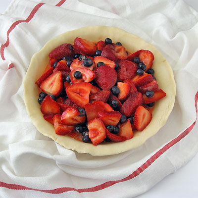 fruit pie preparation