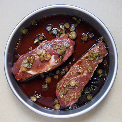 marinating steaks