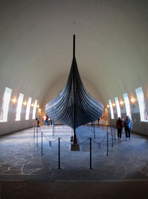 viking ship in Oslo museum