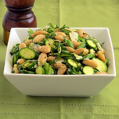 White Bean and Baby Zucchini Salad